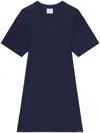 Courrèges Mini Dress Ac Cotton In Blue