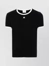 Courrèges Bumpy Embroidered Logo Ringer T-shirt