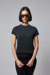 Courrèges Black Solarized Oversized T-shirt In Black