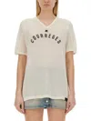 Courrèges Courreges Women T-shirt With Logo In Nude