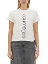 Courrèges Ac Straight Printed T-shirt In White
