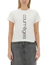 Courrèges Ac Straight Printed T-shirt In White