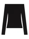 Courrèges Shoulderless Ribbed Knit Top