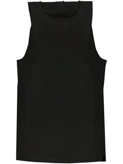 Courrèges Tank Top In Black
