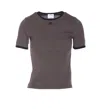Courrèges Courregès Heritage Contrast T-shirt In Brown