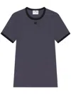 Courrèges Courreges T-shirts And Polos In Denim/black