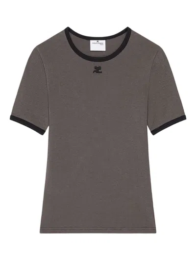 COURRÈGES COURREGES T SHIRTS AND POLOS GREY