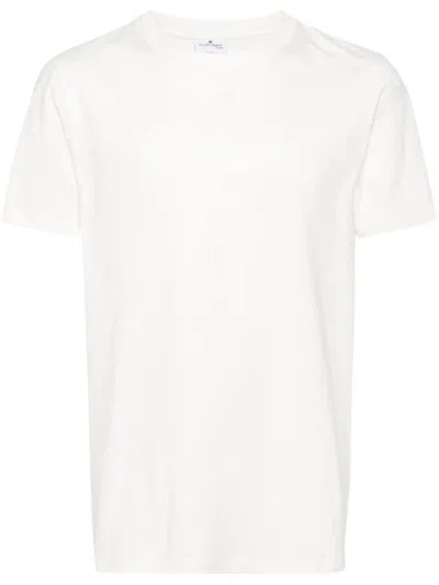 Courrèges Logo-print Cotton T-shirt In White