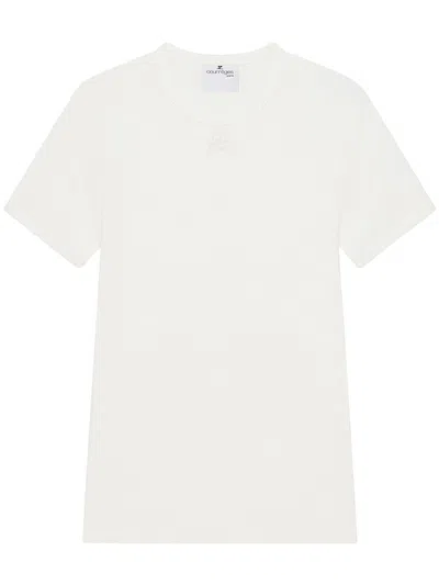 Courrèges Courreges T-shirts And Polos In Heritage White
