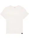 Courrèges Logo-patch Cotton T-shirt In Heritage White