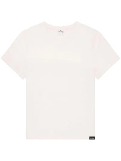 Courrèges Logo-patch Cotton T-shirt In White