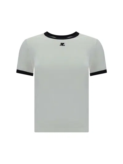COURRÈGES COURRÈGES WHITE COTTON T-SHIRT