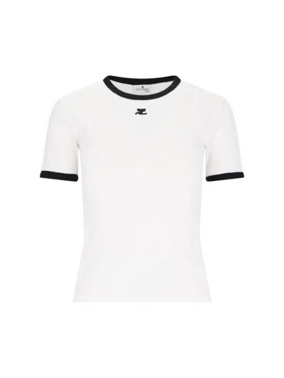 Courrèges T-shirts And Polos In White