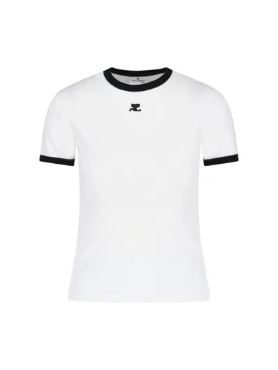 Courrèges White Cotton T-shirt