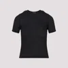 Courrèges T-shirts Black In Black