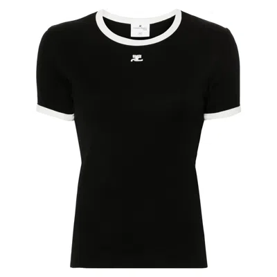 Courrèges T Shirts Black