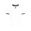 Courrèges Cotton T-shirt With Contrasting Logo Trim In Gray