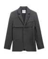 Courrèges Strapped Tailored Jacket In Black