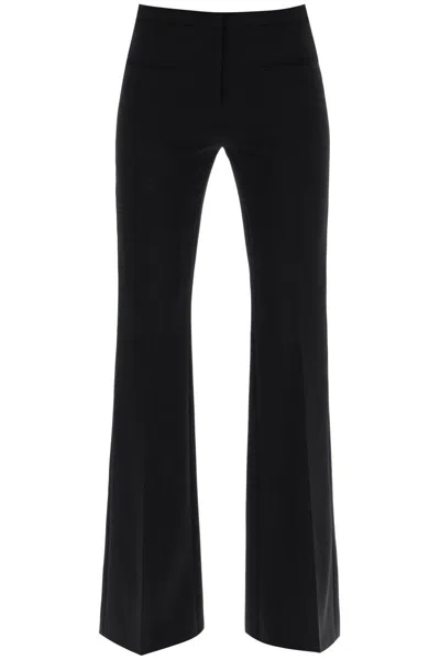 Courrèges Tailored Bootcut Trousers In Technical Jersey In Nero