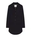 Courrèges Tailored Button-front Coat In Blue