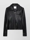 Courrèges Tailored Shiny Finish Collared Jacket