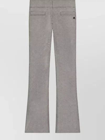 Courrèges Tailored Suit Trousers In Gray