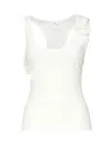 Courrèges Double Bucket Tank Top In White