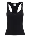 Courrèges Holistic Buckle 90s Tank Top In Black