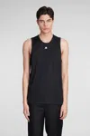 COURRÈGES TANK TOP IN BLACK POLYESTER