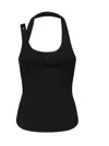 Courrèges Tank Top With Asymmetrical Buckle In Multi