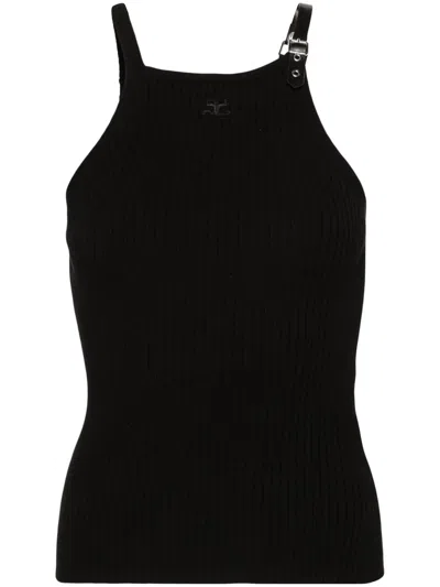 COURRÈGES TANK TOP WITH BUCKLE