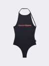 Courrèges Tech Jersey Bodysuit In Black