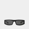 Courrèges Black Tech Sunglasses In Black
