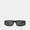 Courrèges Black Tech Sunglasses In Black