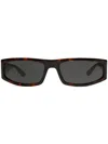 Courrèges Tech Sunglasses In Brown