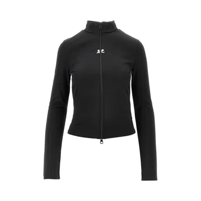 COURRÈGES TECHNICAL INTERLOCK TRACK JACKET