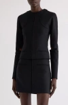 Courrèges Technical Jersey Scuba Jacket In Black