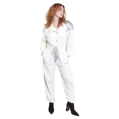 Pre-owned Courrèges Courreges Terry Cloth Jumpsuit In Gray