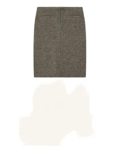 Courrèges Textured Mini Skirt In Black