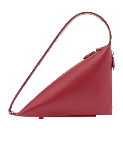 Courrèges The One Leather Shoulder Bag In Red