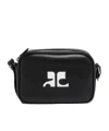 Courrèges Thin Shoulder Strap Single Shoulder Bag In Black