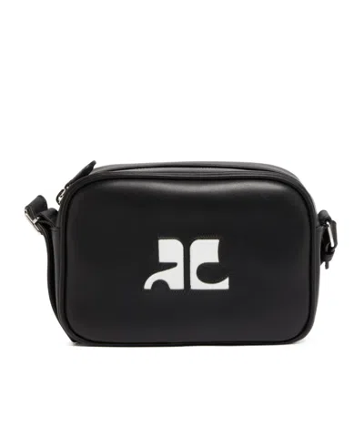 Courrèges Thin Shoulder Strap Single Shoulder Bag In Black
