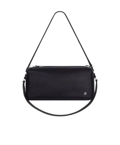 Courrèges Three Sixty Shoulder Bag In Black