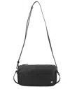 Courrèges Three Sixty Structured Leather Shoulder Bag In Black