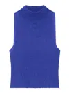 Courrèges Ribbed Cropped Top