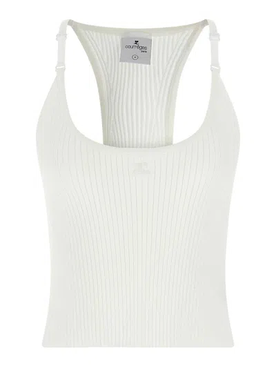 Courrèges Courreges Women Knitted Tops. In White