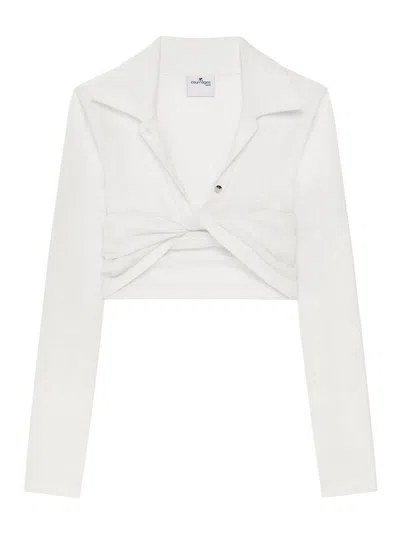 COURRÈGES TOP WITH TWISTED DETAIL