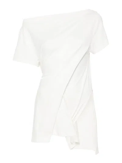 Courrèges Boat Neck Body In White