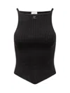 Courrèges Signature Rib Knit Viscose Top
