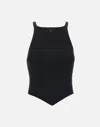 Courrèges Holistic Rib Knit Viscose Blend Tank Top